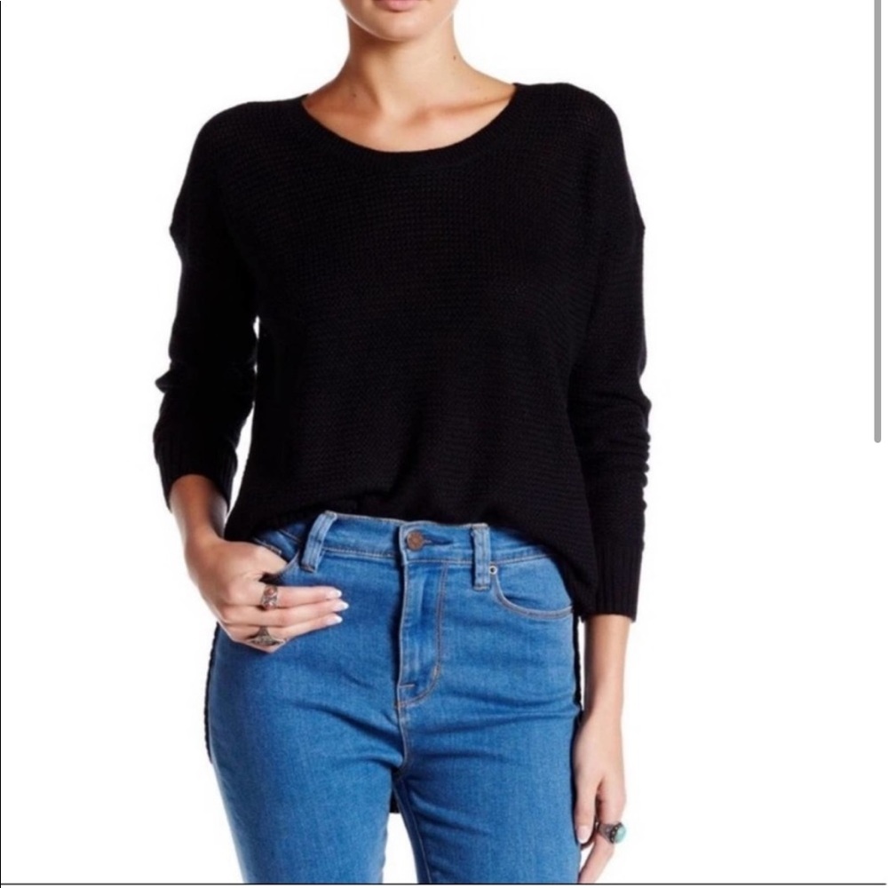 NWOT Madewell Black Ariel Pullover Scoop Neck Sweater
